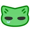 Эмодзи Alien cat