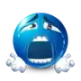 Эмодзи Blue faces
