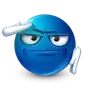 Эмодзи Blue faces