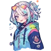 Эмодзи Cute girl