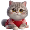 Эмодзи Кот в комбинезоне