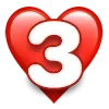 Эмодзи heart font