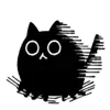 Эмодзи Black cat