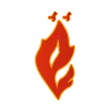 Эмодзи Fireline font