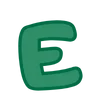 Эмодзи Зеленый шрифт