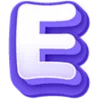 Эмодзи Синий шрифт