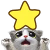 Эмодзи Mofu Kitten