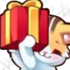 Эмодзи новогодний кот₊ 🎄 ୨ ୨