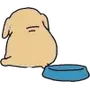 Эмодзи Nudaeng dog
