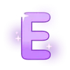 Эмодзи Фиолетовый шрифт