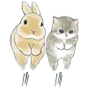 Эмодзи Котята и Кролики