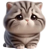 Эмодзи Полосатый котенок