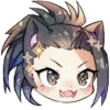 Эмодзи ૮₍ ・᷅o・᷄ ₎ა anime