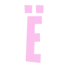 Эмодзи нежный шрифт