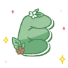 Эмодзи green cute doodle