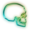 Эмодзи Green neon