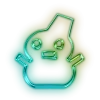 Эмодзи Green neon
