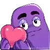 Эмодзи grimace dogechain