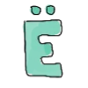 Эмодзи Разноцветный шрифт