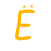 Эмодзи Желтые буквы
