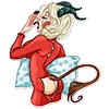 Эмодзи lady krampus