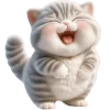 Эмодзи Полосатый котенок