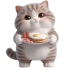Эмодзи Полосатый котенок