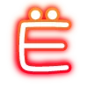 Эмодзи neon letters