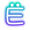 Эмодзи neon letters