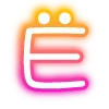 Эмодзи neon letters