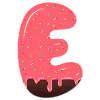 Эмодзи Сладкий шрифт
