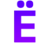 Эмодзи Фиолетовый шрифт