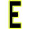 Эмодзи Yellow black font